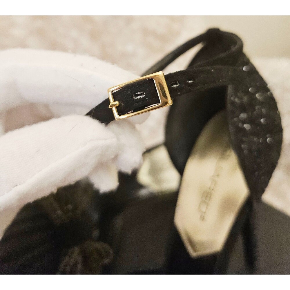 Dsquared2 Decollette black glitter stilettos, size IT 40, US 9, NIB - Picture 11 of 16